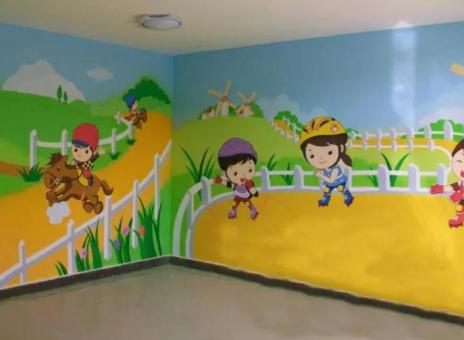 富宁幼儿园墙体彩绘制作流程及注意事项